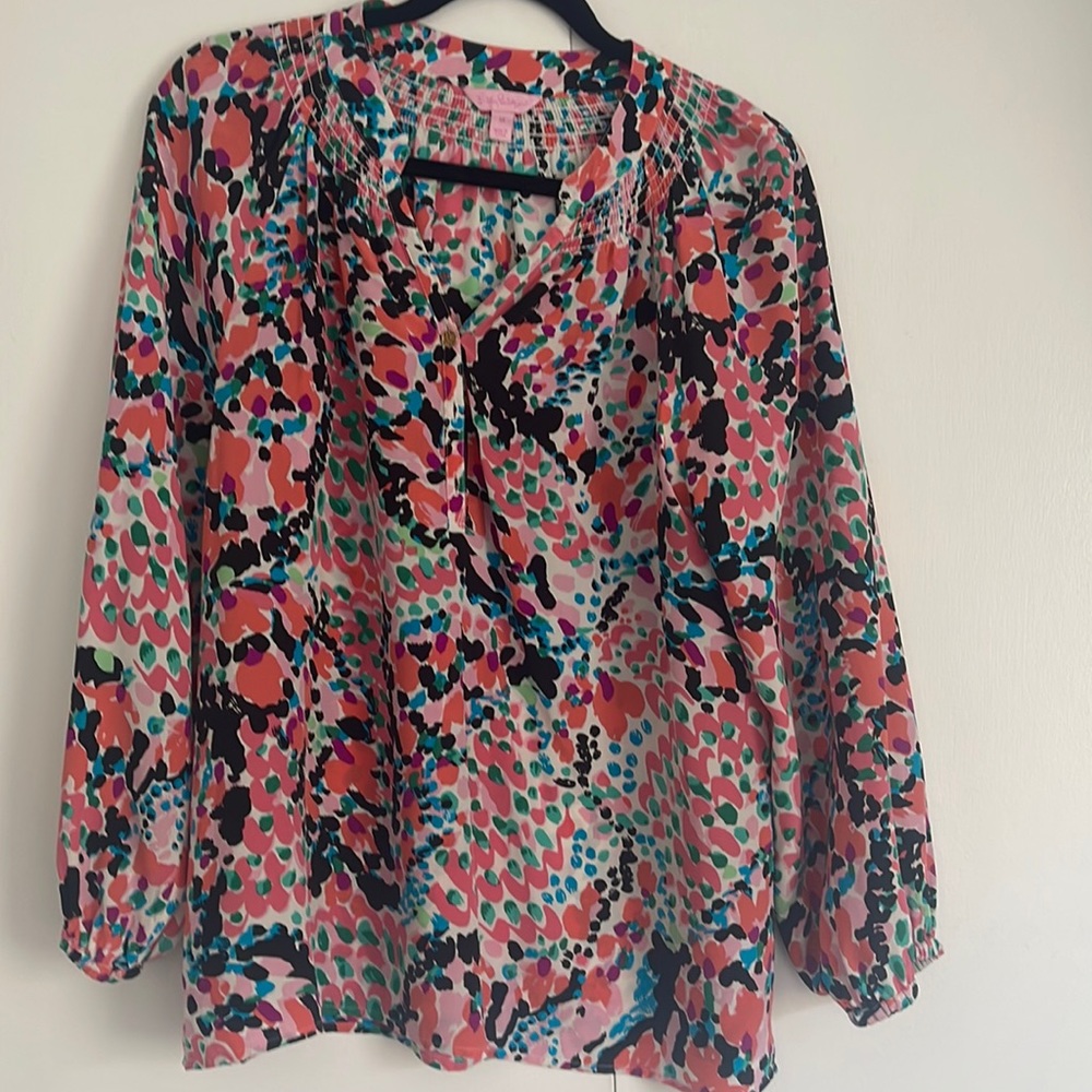 Lilly Pulitzer Multi Colored Blouse